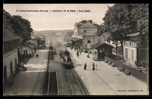 AK Fontainebleau-Avon, Intérieur de la Gare, Les Quais