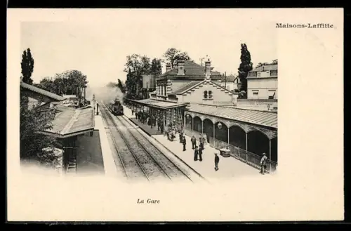 AK Maisons-Laffitte, La Gare, Bahnhof