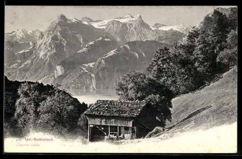 AK Uri-Rothenstock, Altes Haus, um 1900