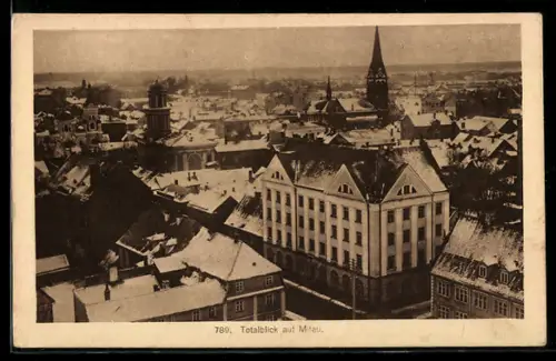 AK Mitau, Teilansicht der Stadt