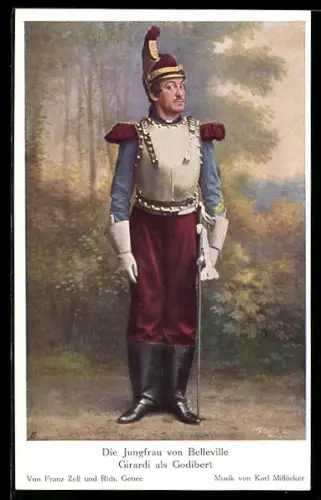 AK Schauspieler Alexander Girardi als Godibert in Die Jungfrau von Belleville
