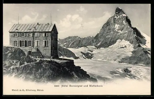 AK Hôtel Gornergrat und Matterhorn