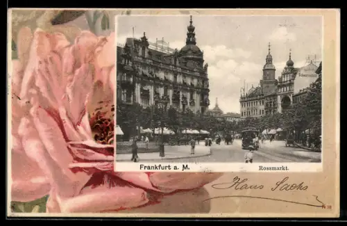 AK Frankfurt a. M., Partie am Rossmarkt
