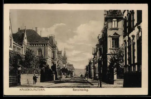 AK Kaiserslautern, Strasse Benzino-Ring mit Anwohner