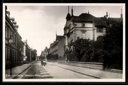 AK Kaiserslautern, Strasse Benzino-Ring mit Passanten