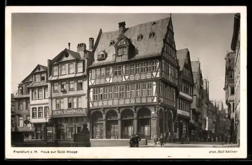 AK Frankfurt a. M., Haus zur Gold. Waage