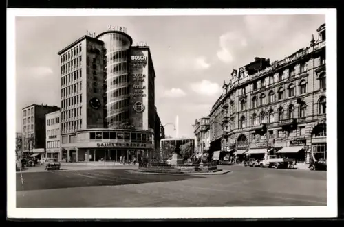 AK Frankfurt am Main, Friedrich-Ebert-Platz mit Juniorhaus