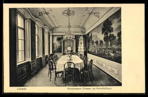 AK Lübeck, Renaissance-Zimmer im Schabbelhaus