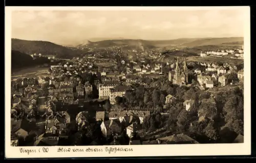 AK Siegen i. W., Blick vom oberen Schlossturm