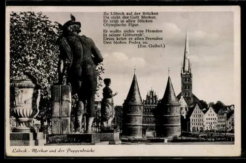 AK Lübeck, Merkur auf der Puppenbrücke