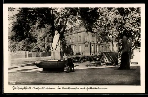 AK Kaiserslautern, Blick zum Schillerbrunnen