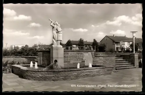 AK Kaiserslautern /Pfalz, Paul-Münch-Brunnen