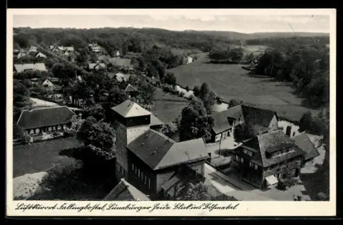 AK Fallingbostel /Lüneburger Heide, Teilansicht des Ortes, Blick ins Böhmetal