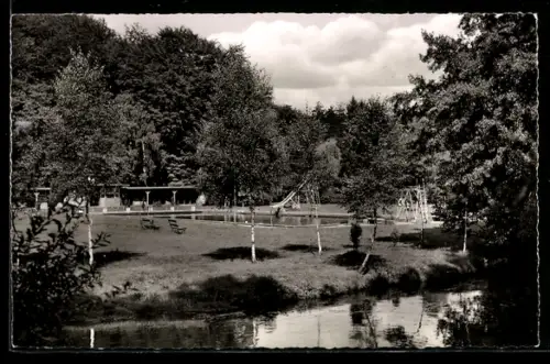 AK Fallingbostel, Böhmetal, Blick zum Liethbad