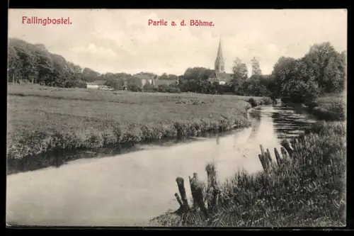 AK Fallingbostel, Partie an der Böhme