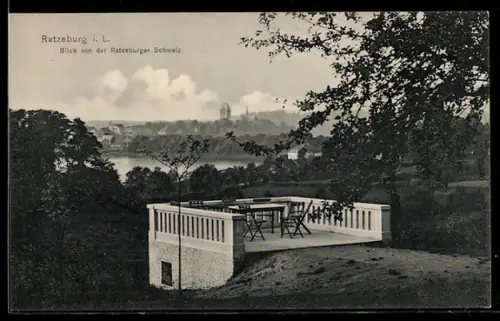 AK Ratzeburg i. L., Blick von der Ratzeburger Schweiz