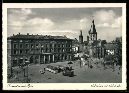 AK Kaiserslautern, Stiftsplatz mit Stiftskirche