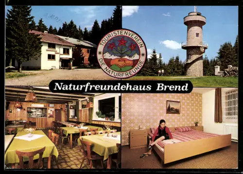 AK Furtwangen /Schwarzwald, Pension Naturfreundehaus Brend, Innenansichten