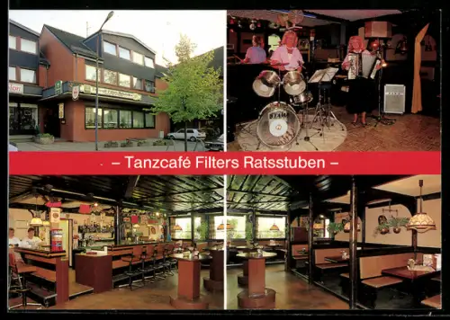 AK Fallingbostel /Lüneburger Heide, TanzcafeFilters Ratsstuben, Vogteistrasse 12, Innenansichten