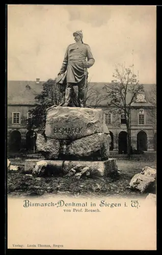 AK Siegen i. W., Bismarck-Denkmal von Prof. Reusch