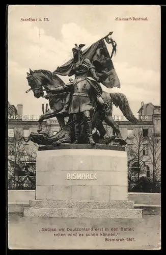AK Frankfurt a. M., Bismarck-Denkmal