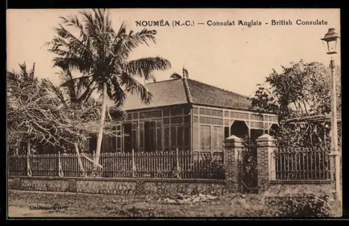 AK Nouméa /N.-C., Consulat Anglais, British Consulate