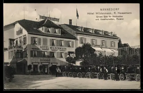 AK Männedorf, Hotel Wildenmann von R. Hausamann
