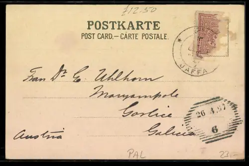 Lithographie Jaffa, Panorama