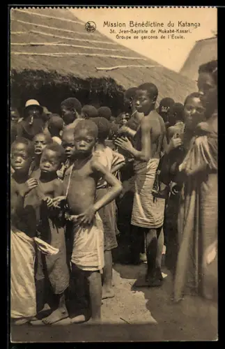 AK Mission Bénédictine du Katanga, Groupe de garcons de l`ecole