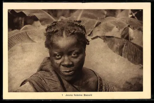AK Jeune femme Baoulé, afrikanische Volkstypen