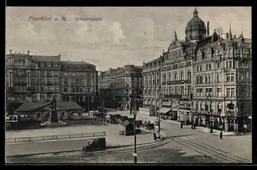 AK Frankfurt a. M., Schillerplatz