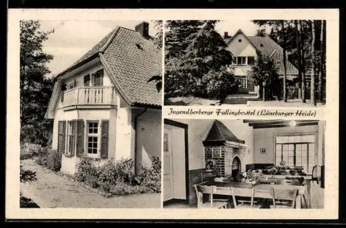 AK Fallingbostel /Lüneburger Heide, Jugendherberge, Innenansicht