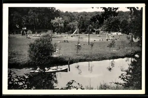 AK Fallingbostel, Freibad im Böhmetal