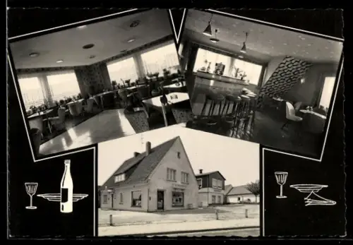 AK Fallingbostel, Gasthaus Löns-Stube, Inh. Johann Wegert, Gastraum, Bar