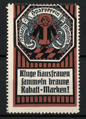 Reklamemarke München, Rabatt-Sparverein München e.V., Rabatt-Marke, Münchner Kindl