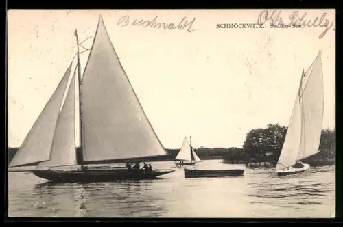AK Berlin-Schmöckwitz, Segelsport auf den Seddin-See