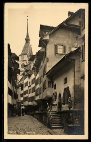 AK Zug, Blick in die Altstadt