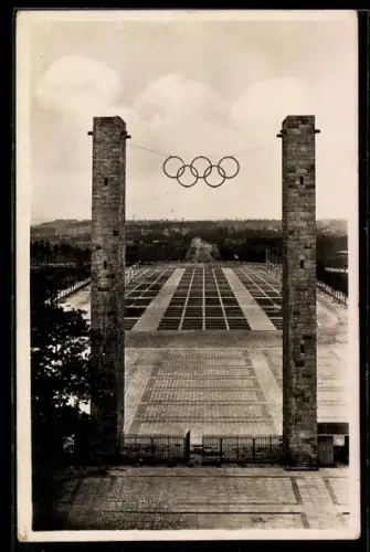 AK Berlin, Olympiade 1936, Reichssportfeld, Osttor