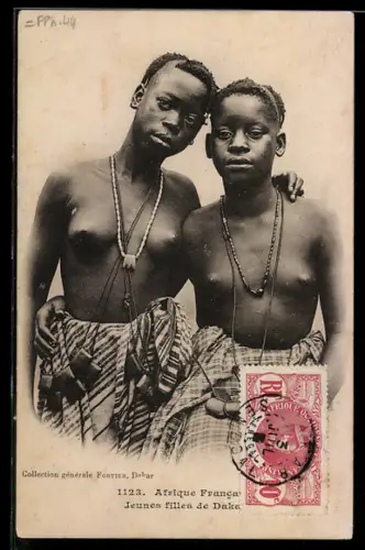 AK Dakar, Jeunes filles, nackte Afrikanerinnen