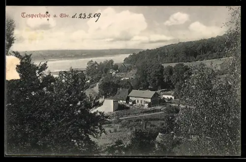AK Tesperhude a. Elbe, Blick auf den Ort