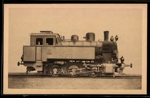 AK Nassdampf-Tender-Lokomotive mit Normalspur der Werke von A. Borsig in Berlin-Tegel, Eisenbahn