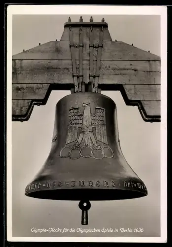 AK Berlin, Olympische Spiele 1936, Olympia-Glocke