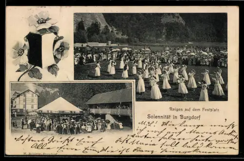 AK Burgdorf, Solennität, Reigen auf dem Festplatz