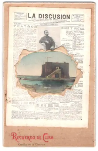 AK Habana, Castillo de la Chorrera, Zeitung La Discusion 1907