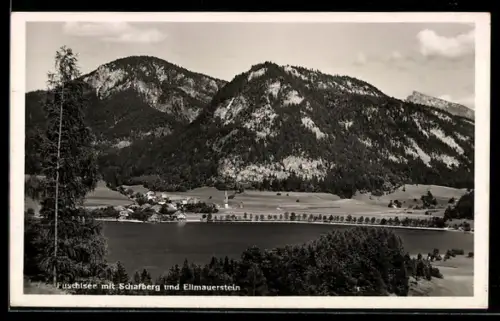 AK Fuschl am See, Fuschlsee mit Schafberg und Ellmauerstein
