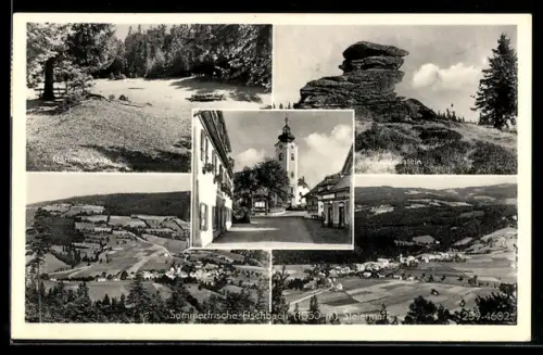 AK Fischbach /Steiermark, Blick zur Kirche, Teufelsstein