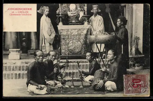 AK Cholon /Cochinchine, Cérémonie boudhiste