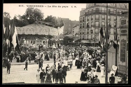 AK Vincennes, Cours Marigny, La Fete du Pays