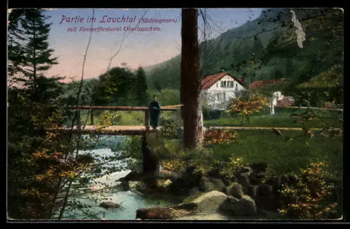 AK Linthal /Lauchtal, Revierförsterei Oberlauchen