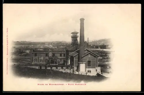 AK La Ricamarie, Mines de Montrambert - Puits Marseille